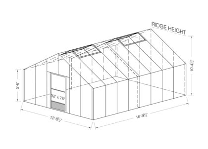 Food Production Greenhouses 12x16