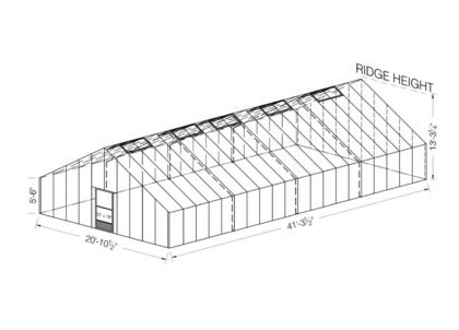 Food Production Greenhouses 20x40